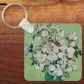 Nog steeds Rozen in een Vase door Vincent van Gogh Sleutelhanger (Voorkant)