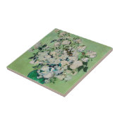 Nog steeds Rozen in een Vase door Vincent van Gogh Tegeltje (Zijkant)