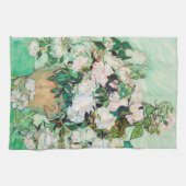Nog steeds Rozen in een Vase door Vincent van Gogh Theedoek (Horizontaal)