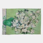 Nog steeds Rozen in een Vase door Vincent van Gogh Theedoek (Horizontaal)