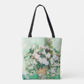 Nog steeds Rozen in een Vase door Vincent van Gogh Tote Bag (Achterkant)