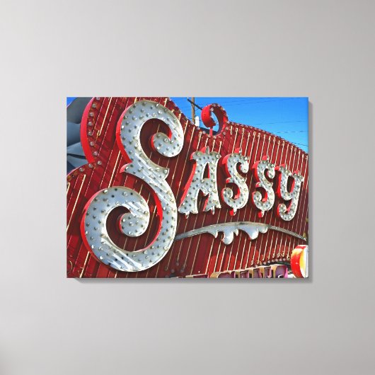 Nog steeds Sassy 1980 Canvas Afdruk (Voorkant)