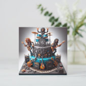 NOG STEEDS SCHOMMELEND, Ouder Volwassene Verjaarda Kaart (Staand voorkant)