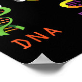 Nog steeds single DNA altijd RNA Grappig Wetenscha Poster (Hoek)