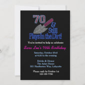 Nog steeds speelt in Dirt Gardening 70th Birthday  Kaart (Voorkant)