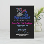 Nog steeds speelt in Dirt Gardening 70th Birthday  Kaart (Staand voorkant)