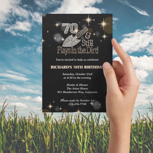 Nog steeds speelt in Dirt Gardening 70th Birthday  Kaart