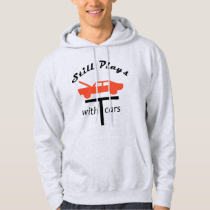 Nog steeds speelt met auto's hoodie