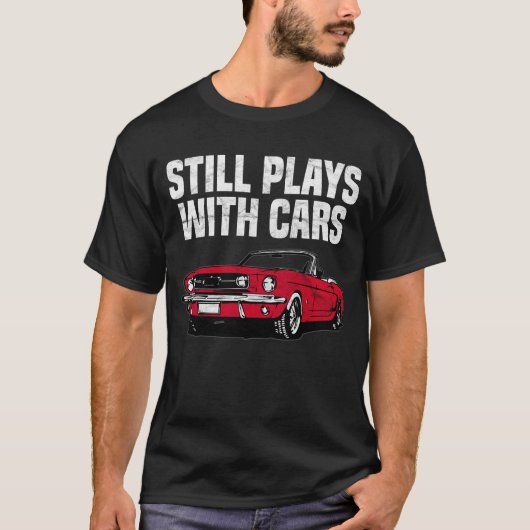 Nog steeds speelt met auto's t-shirt (Voorkant)