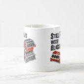 Nog steeds speelt met blokken koffiemok (Center)