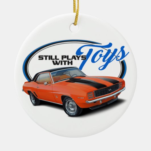 Nog steeds speelt met Camaros Keramisch Ornament (Voorkant)