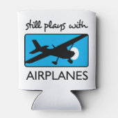 Nog steeds speelt met vliegtuigen blikjeskoeler