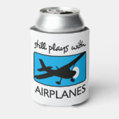 Nog steeds speelt met vliegtuigen blikjeskoeler