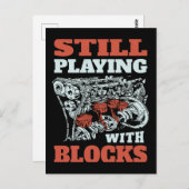 Nog steeds spelen met blokken Mechanics Briefkaart (Voorkant / Achterkant)