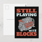 Nog steeds spelen met blokken Mechanics Briefkaart (Voorkant / Achterkant)