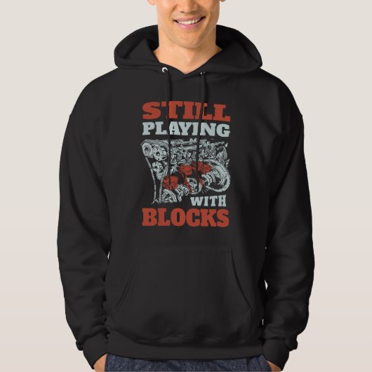 Nog steeds spelen met blokken Mechanics Hoodie (Voorkant)