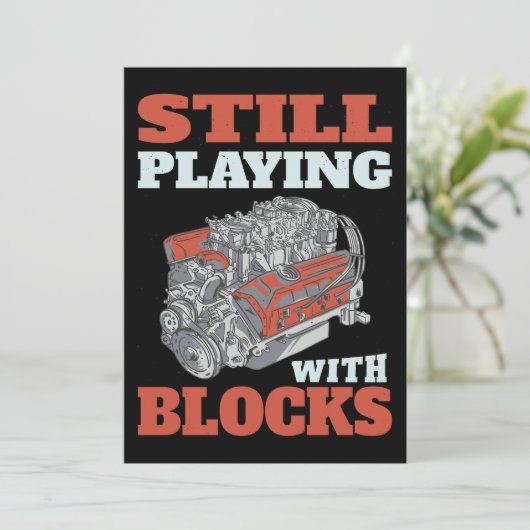 Nog steeds spelen met blokken Mechanics Kaart (Staand voorkant)