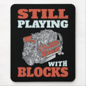 Nog steeds spelen met blokken Mechanics Muismat (Voorkant)