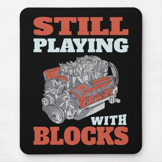 Nog steeds spelen met blokken Mechanics Muismat (Voorkant)