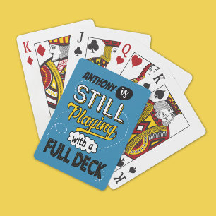 Nog steeds spelen met een Full Deck Grappig Gepers Pokerkaarten