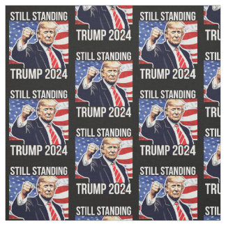 Nog steeds staande Donald Trump 2024 Fist Pump Ame Stof
