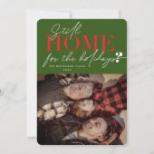 Nog steeds startpunt voor Feestdagen Typografie Fo Feestdagenkaart (Voorkant)