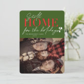 Nog steeds startpunt voor Feestdagen Typografie Fo Feestdagenkaart (Staand voorkant)