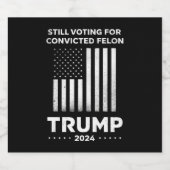 Nog steeds stemmen voor veroordeelde misdadiger Tr Bier Etiket (Enkel label)