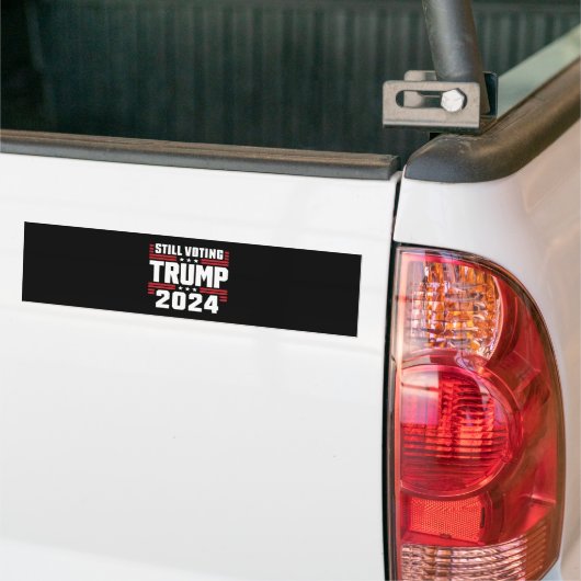 Nog steeds stemmende Trump 2024 Patriottische Amer Bumpersticker (Op Truck)