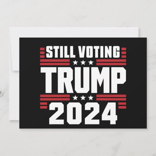 Nog steeds stemmende Trump 2024 Patriottische Amer Kaart (Voorkant)