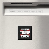 Nog steeds stemmende Trump 2024 Patriottische Amer Magneet (Insitu (Vaatwasser))