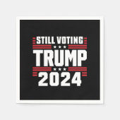 Nog steeds stemmende Trump 2024 Patriottische Amer Servet (Voorkant)