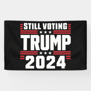 Nog steeds stemmende Trump 2024 Patriottische Amer Spandoek
