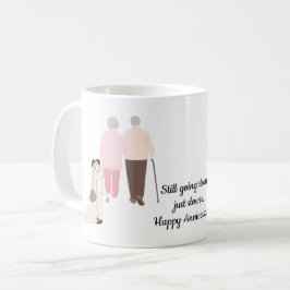 Nog steeds sterk, alleen langzamer Gelukkig jubile Koffiemok