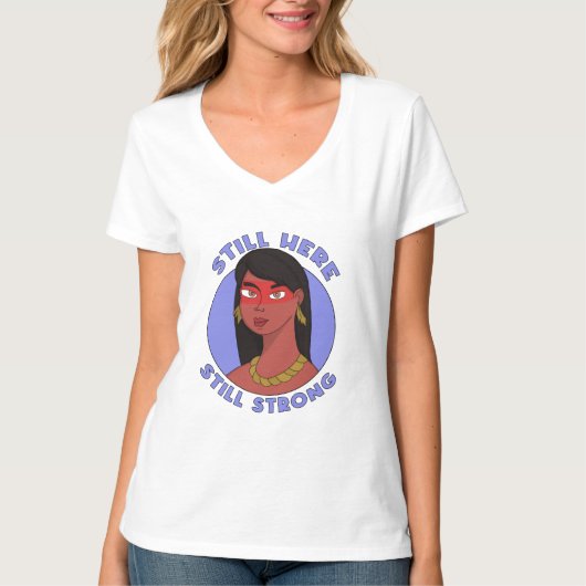 Nog steeds sterk t-shirt (Voorkant)