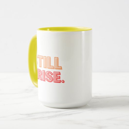 Nog steeds stijgt ik de Mok (Voorkant links)