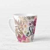 Nog steeds Trendy Waterverf Pampas Grass Latte Mok (Linkerhoek)