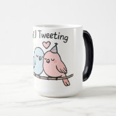 Nog steeds tweeten Morphing Mok ,paar vogels ontwe (Voorkant rechts)