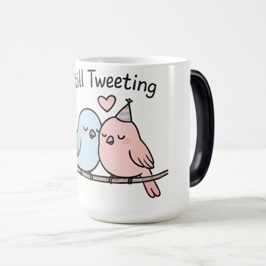 Nog steeds tweeten Morphing Mok ,paar vogels ontwe (Voorkant rechts)