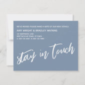 Nog steeds uit de bus. Rechter niet op Blauw Notitiekaartje (Achterkant)