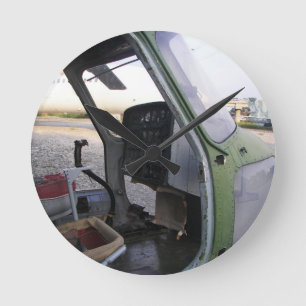 Nog steeds van de helikopter uit de koude oorlog. ronde klok