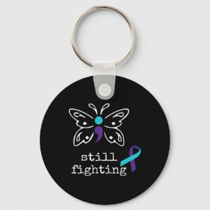 Nog steeds vechten - Semicolon Gift zelfmoordpreve Sleutelhanger