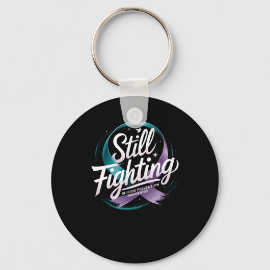 Nog steeds vechten - Suicide Prevention Awareness Sleutelhanger (Voorkant)