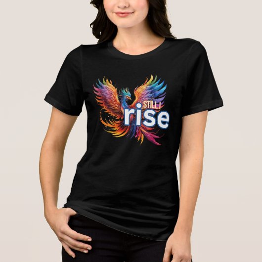 Nog steeds verhoog ik Phoenix Tri-Blend Shirt (Voorkant)