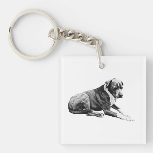 Nog steeds vriend, subtiele textuur sleutelhanger (Voorkant)
