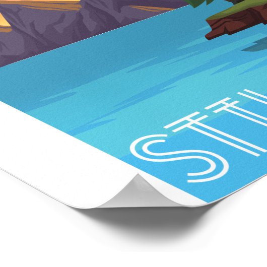 Nog steeds Waters Poster (Hoek)