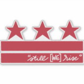 Nog steeds [WE] stijgen, DC! Sticker (Voorkant)