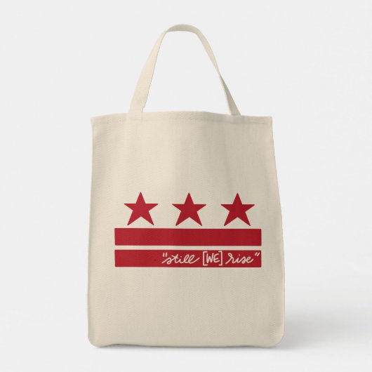Nog steeds [wij] stijgen tote bag (Achterkant)