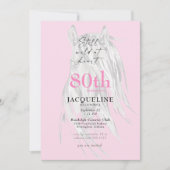 Nog steeds Wild op Heart 80th Birthday voor haar Kaart (Voorkant)