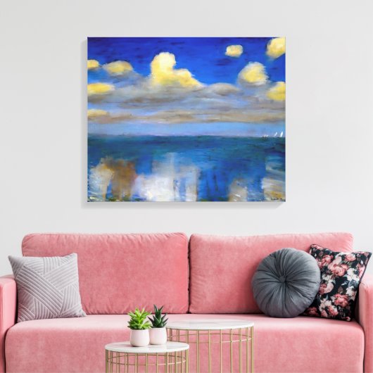 Nog steeds Zee | Emil Nolde | Canvas Afdruk (Insitu (Woonkamer))